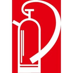 Abtec Hinweisschild BGV A8 F05 Kunststoff, 20 X 20 Cm, Nachleuchtend, Feuerlöscher