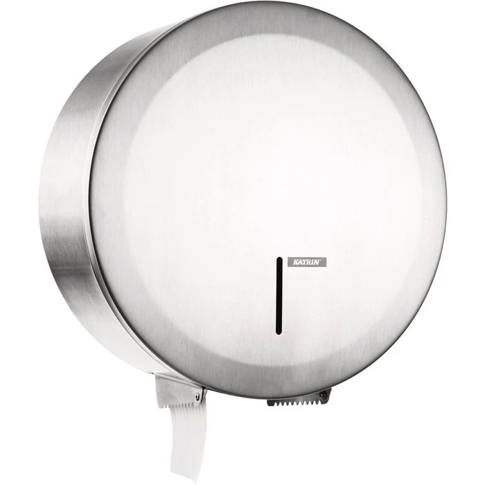 Katrin Toilettenpapierspender Gigant-Box S, 989660, Edelstahl, Für Jumbo Rollen, Silber 3 Katrin Toilettenpapierspender Gigant-Box S, 989660, Edelstahl, Für Jumbo Rollen, Silber – Bild 3