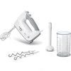 Bosch Ergomixx MFQ36440 Handmixer, 450 Watt, Weiß / Grau, Inkl. Mixfuß Und Mixbecher