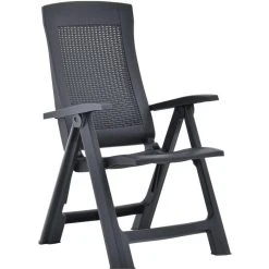 VidaXL Gartenstuhl 48761, Kunststoff, Hochlehner,verstellbar,anthrazit,klappbar,2 Stück -Einhell Verkaufsshop 69603ac612b4c0d0fe705665f49a05fa5ced449d gartenstuhl vidaxl 48761 kunststoff