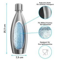 Lichtenwerk Karaffe SodaSteel Edelstahl, Mit Deckel, 0,9 Liter -Einhell Verkaufsshop 69c915280f5befa4900e23c76fac89e69e796780 karaffe lichtenwerk sodasteel edelstahl