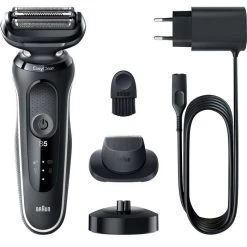 Braun Elektrorasierer Series 5 51-W4200cs, Weiß, Wet & Dry, Mit EasyClick-Trimmer Und Ladestation -Einhell Verkaufsshop 6a5a1110f3a1b74b62ddfe62f861768b5a46d16c elektrorasierer braun series 5 51 w4200cs weiss