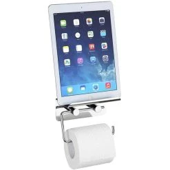 Wenko Toilettenpapierspender 21809100, Edelstahl, Für 1 Kleinrolle, Mit Ablage, Silber -Einhell Verkaufsshop 6b1c208a100eefd7af8cf90d9d917beaf74deb93 toilettenpapierspender wenko 21809100