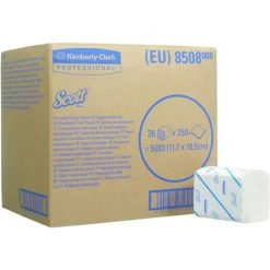 Kimberly-Clark Toilettenpapier Scott Control, 8508, 2-lagig, Tissue, 250 Einzelblatt, 36 Pack
