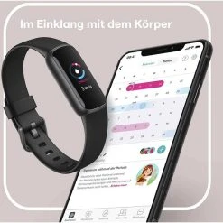 Fitbit Fitness-Tracker Luxe Schwarz, Puls-, SpO2-Messung, OLED, Wasserdicht -Einhell Verkaufsshop 6ca732ba574e30e6b2e2622391df4fcef12aaf32 fitness tracker fitbit luxe schwarz