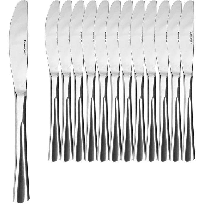 Esmeyer Menümesser Stockholm 204-045, Edelstahl, Silber Poliert, 12 Stück 1 Esmeyer Menümesser Stockholm 204-045, Edelstahl, Silber Poliert, 12 Stück