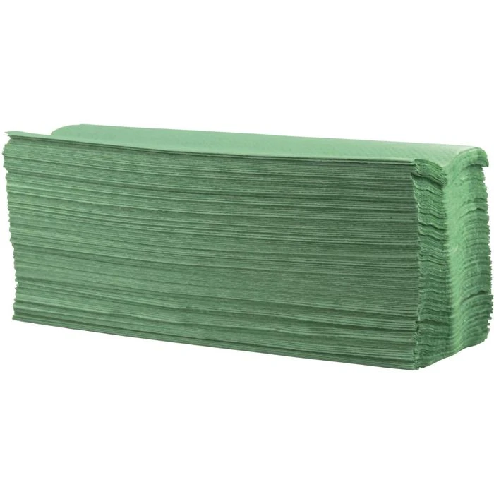 CWS Papierhandtücher Basic 276200, Grün, 1-lagig, Lagen-Falz, 25 X 31 Cm, 3550 Stück 2 CWS Papierhandtücher Basic 276200, Grün, 1-lagig, Lagen-Falz, 25 X 31 Cm, 3550 Stück – Bild 2