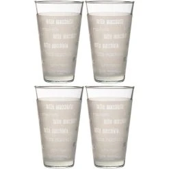 Ritzenhoff & Breker Ritzenhoff&Breker Kaffeegläser Chicco, Latte Macchiato Gläser, 330ml, 4 Stück