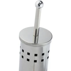 Relaxdays WC-Bürste Rund, Silber, Bürstenhalter Aus Edelstahl -Einhell Verkaufsshop 721e6ed5db1efbed8baf39e4d95046ec672f4f30 wc buerste relaxdays rund silber