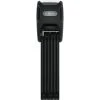 Abus Fahrradschloss Bordo Alarm 6000KA/90 Black SH, Faltschloss, Länge 90cm, Sicherheitslevel 10