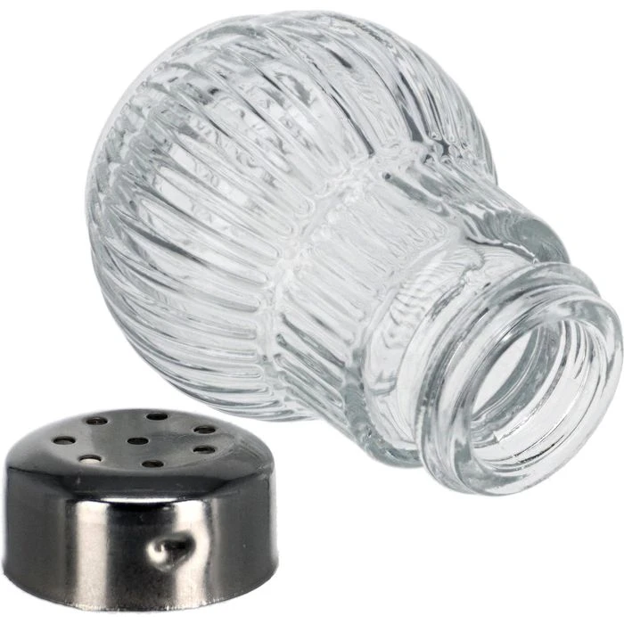 Fackelmann Salz-und-Pfefferstreuer Rubin 46968, Mini-Streuer Aus Glas / Edelstahl, Transparent 3 Fackelmann Salz-und-Pfefferstreuer Rubin 46968, Mini-Streuer Aus Glas / Edelstahl, Transparent – Bild 3