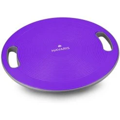 Navaris Balance-Board Therapiekreisel, Ø 40cm, Lila, Mit Griffen