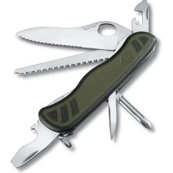 Victorinox Taschenmesser Schweizer Soldatenmesser, 0.8461.MWCH, Grün, 10 Funktionen