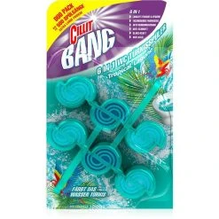 Cillit Bang Cillit-Bang WC-Duftspüler 6 In 1 Türkisspüler, Tropical Lagune, Im Korb, 2 Stück