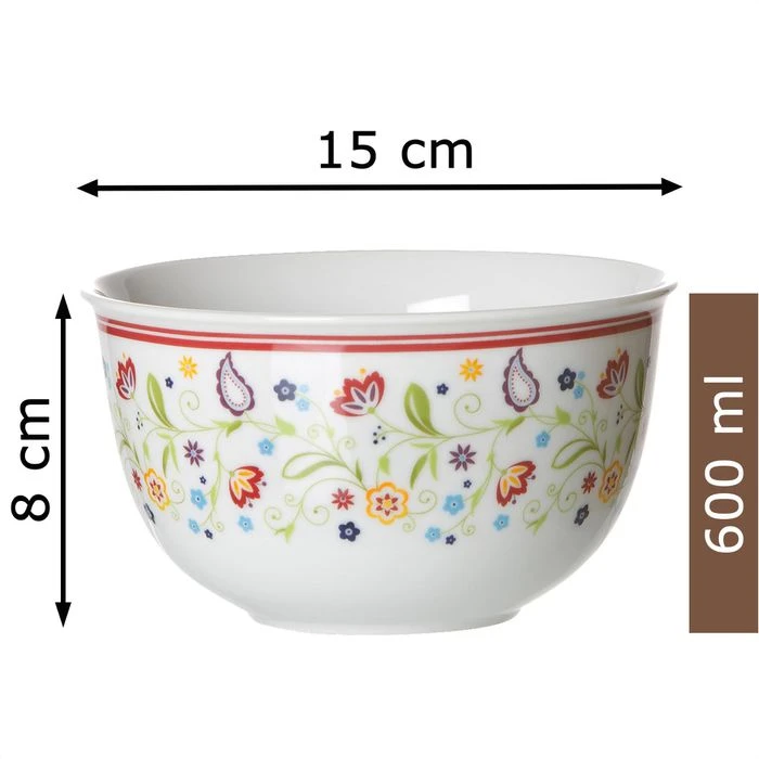 Ritzenhoff & Breker Ritzenhoff&Breker Müslischale Doppio Shanti, Porzellan, Mit Dekor, 15cm, Set, 6 Stück 2 Ritzenhoff & Breker Ritzenhoff&Breker Müslischale Doppio Shanti, Porzellan, Mit Dekor, 15cm, Set, 6 Stück – Bild 2