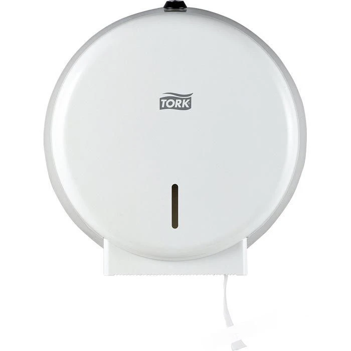 Tork Toilettenpapierspender 247040, T2, Metall, Für Mini Jumbo Rollen, Weiß 1 Tork Toilettenpapierspender 247040, T2, Metall, Für Mini Jumbo Rollen, Weiß