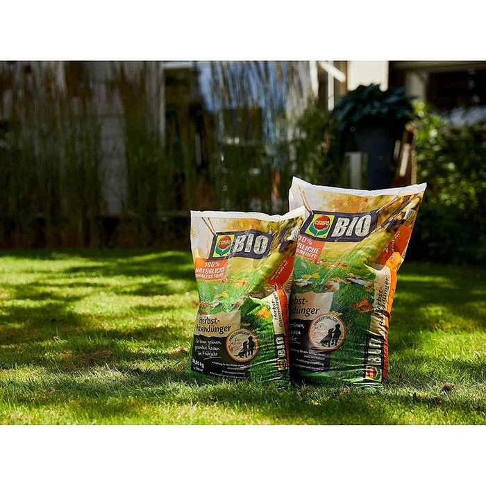 Compo Dünger Bio Herbst-Rasendünger, Langzeitwirkung Bis 90 Tage, 10,05 Kg Für Ca.200m² 3 Compo Dünger Bio Herbst-Rasendünger, Langzeitwirkung Bis 90 Tage, 10,05 Kg Für Ca.200m² – Bild 3