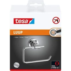 Tesa Toilettenpapierspender Luup, 40287, Ohne Bohren, Metall, Für 1 Kleinrolle, Silber -Einhell Verkaufsshop 7babae82b5dd3d3e06659ddea6f79ddf5a5f91f3 toilettenpapierspender tesa luup 40287