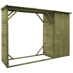 VidaXL Geräteschuppen 45137, 2,02m², 253 X 80 X 170 Cm (BxTxH), Holz