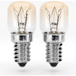Absina Backofenlampe E14, Bis 300°C, 15 Watt, 2 Stück