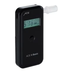 ACE Alkoholtester II Basic Plus, 107025, Digital, Alkoholmessgerät, Mit LCD-Display, Polizeigenau