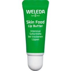 Weleda Lippenbalsam Skin Food Lip Butter, Mit Bienenwachs Und Sonnenblumenöl, 8ml