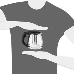 Böttcher-AG Tee-Kanne Glas / Kunststoff, Mit Edelstahl-Sieb, Transparent / Schwarz, 1,2 L -Einhell Verkaufsshop 82bd2207818a558aeb9ddcc9eb7b5fd428bbd4b3 tee kanne boettcher ag glas kunststoff