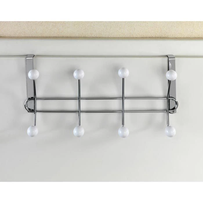 Wenko Kleiderhaken Lissa, 22679100, Für Die Tür, Weiß, Metall, 8 Haken 3 Wenko Kleiderhaken Lissa, 22679100, Für Die Tür, Weiß, Metall, 8 Haken – Bild 3