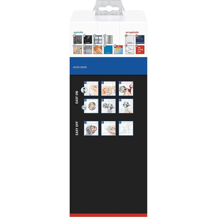 Tesa WC-Bürste Klaam, Weiß / Chrom, Bürstenhalter Aus Glas, Zur Wandmontage 3 Tesa WC-Bürste Klaam, Weiß / Chrom, Bürstenhalter Aus Glas, Zur Wandmontage – Bild 3