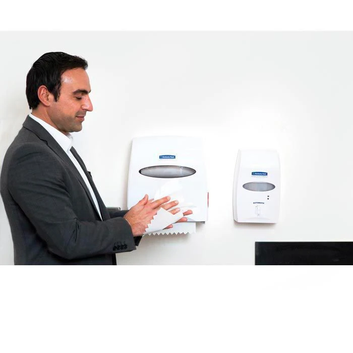 Kimberly Clark Kimberly-Clark Handtuchspender Aquarius Slimroll, 7955, Kunststoff, Für Rollenhandtücher, Weiß 2 Kimberly Clark Kimberly-Clark Handtuchspender Aquarius Slimroll, 7955, Kunststoff, Für Rollenhandtücher, Weiß – Bild 2