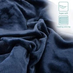 Navaris Heizdecke Poncho, Blau / Weiß, 3 Temperaturen, Abschaltautomatik, 180 X 130cm -Einhell Verkaufsshop 8835206eb78994a6e7dd24189cf36876b4b708a2 heizdecke navaris poncho blau weiss