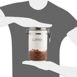 Zeller Vorratsdose 19814, Keramik, 1,1 Liter, Kaffeedose, Mit Löffel, Mit Motiv, Rund -Einhell Verkaufsshop 898493c80cbd5a49131a570b1d3b58a07c9baeff vorratsdose zeller 19814 keramik