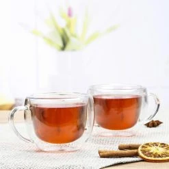 Alternative view of Böttcher-AG Kaffeegläser Teeglas, Doppelwandig, Mit Henkel, 250ml, 2 Stück