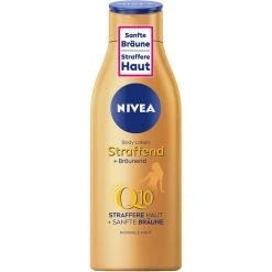 Nivea Bodylotion Straffend + Bräunend Q10 Plus, Für Normale Haut, Anti-Age Hautpflege, 200ml