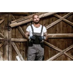 NITRAS Arbeitshose Motion Tex Plus, Herren, Latzhose, Grau-schwarz, Größe 44 -Einhell Verkaufsshop 8cd180c7bbeabafd2d6d32eb5972766147ec2c01 arbeitshose nitras motion tex plus herren