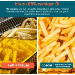Cosori Fritteuse Premium XXL, CP158-AF-RXL, 1700 W, Heißluftfritteuse, Ohne Öl, Für 5,5 Liter 13 Cosori Fritteuse Premium XXL, CP158-AF-RXL, 1700 W, Heißluftfritteuse, Ohne Öl, Für 5,5 Liter -Einhell Verkaufsshop 91e2ade1c5f5d949b84b1f7a580d04345137eef6 fritteuse cosori premium xxl cp158 af rxl