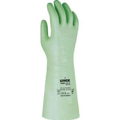 Uvex Arbeitshandschuhe Rubiflex S NB35S, 9889122, Chemikalienhandschuhe, Grün, Größe 10, 1 Paar