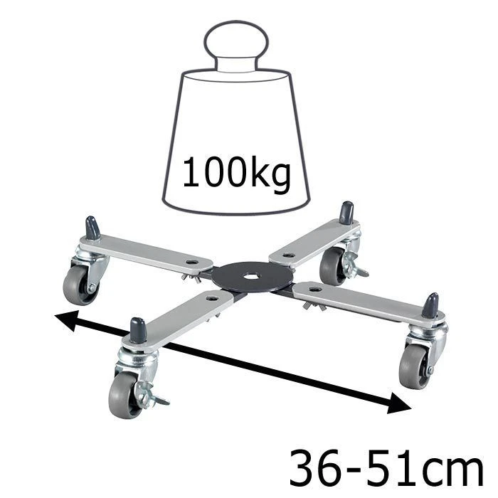 Wagner-System Pflanzenroller Sun City, 20082701, Metall, 100kg, Grau, Ausziehbar 36 - 51cm 3 Wagner-System Pflanzenroller Sun City, 20082701, Metall, 100kg, Grau, Ausziehbar 36 - 51cm – Bild 3