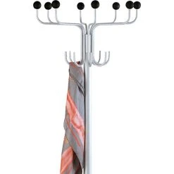 Kerkmann Garderobenständer Rondo, 6082, Mit 16 Haken, Metall, Alusilber / Schwarz -Einhell Verkaufsshop 962e1c7c54143581403388437658544d82eb422c garderobenstaender kerkmann rondo 6082