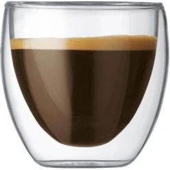 Alternative view of Bodum Kaffeegläser Set K4557-10, Doppelwandig, 80 & 350ml, 4-teilig
