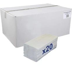 Böttcher-AG Papierhandtücher 1-lagig, Natur, Zick-Zack-Falz, 25 X 22 Cm, 5000 Stück