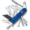 Victorinox Taschenmesser CyberTool M 1.7725.T2, Blau Transparent, 32 Funktionen