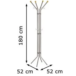 Alco Garderobenständer 2800, Mit 12 Haken, Metall, Silber -Einhell Verkaufsshop 9a798a20755abeacb2737d44610405f03d19cbcc garderobenstaender alco 2800