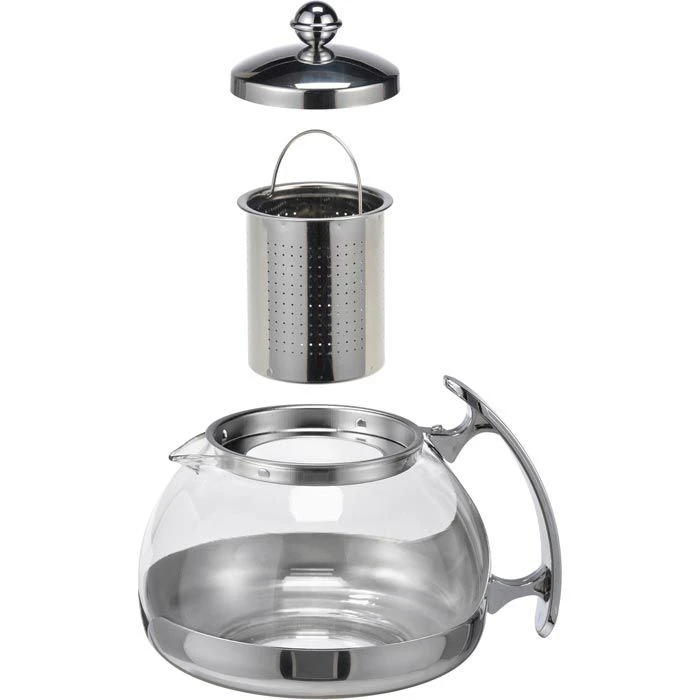 Böttcher-AG Tee-Kanne Glas, Mit Edelstahl-Sieb, Transparent, 1,2 L 3 Böttcher-AG Tee-Kanne Glas, Mit Edelstahl-Sieb, Transparent, 1,2 L – Bild 3