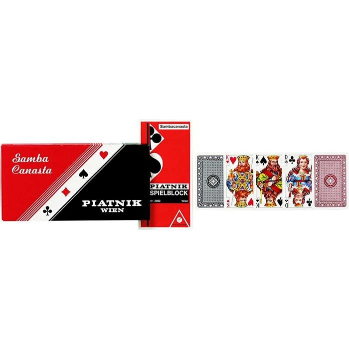 Piatnik Spielkarten 2697 Samba Canasta, 3x55 Karten, Papier, Französisches Bild 1 Piatnik Spielkarten 2697 Samba Canasta, 3x55 Karten, Papier, Französisches Bild