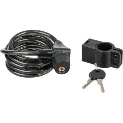 Fischer-MTS Fahrradschloss 85849, Kabelschloss, Länge 180cm, Sicherheitslevel 3