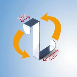 Wenko Kleiderhaken 4214062100, Für Die Tür, Silber, Edelstahl, 1 Haken, 6 Stück -Einhell Verkaufsshop 9debf2e5ee6eabc368b7163a2c599e712f0003f2 kleiderhaken wenko 4214062100