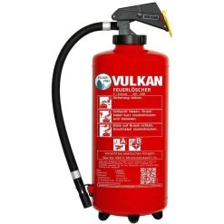Vulkan Feuerlöscher SoF 9 H, 9 Liter, Schaumlöscher, 43A, 183B, Fluorfrei