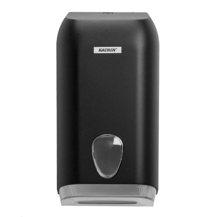 Katrin Toilettenpapierspender Inclusive 92605, Kunststoff, Zur Einzelblattentnahme, Schwarz 2 Katrin Toilettenpapierspender Inclusive 92605, Kunststoff, Zur Einzelblattentnahme, Schwarz – Bild 2