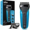 Braun Elektrorasierer Series 3 310BT Shave & Style, Für Herren, Wet & Dry, Mit Trimmer, Schwarz/blau